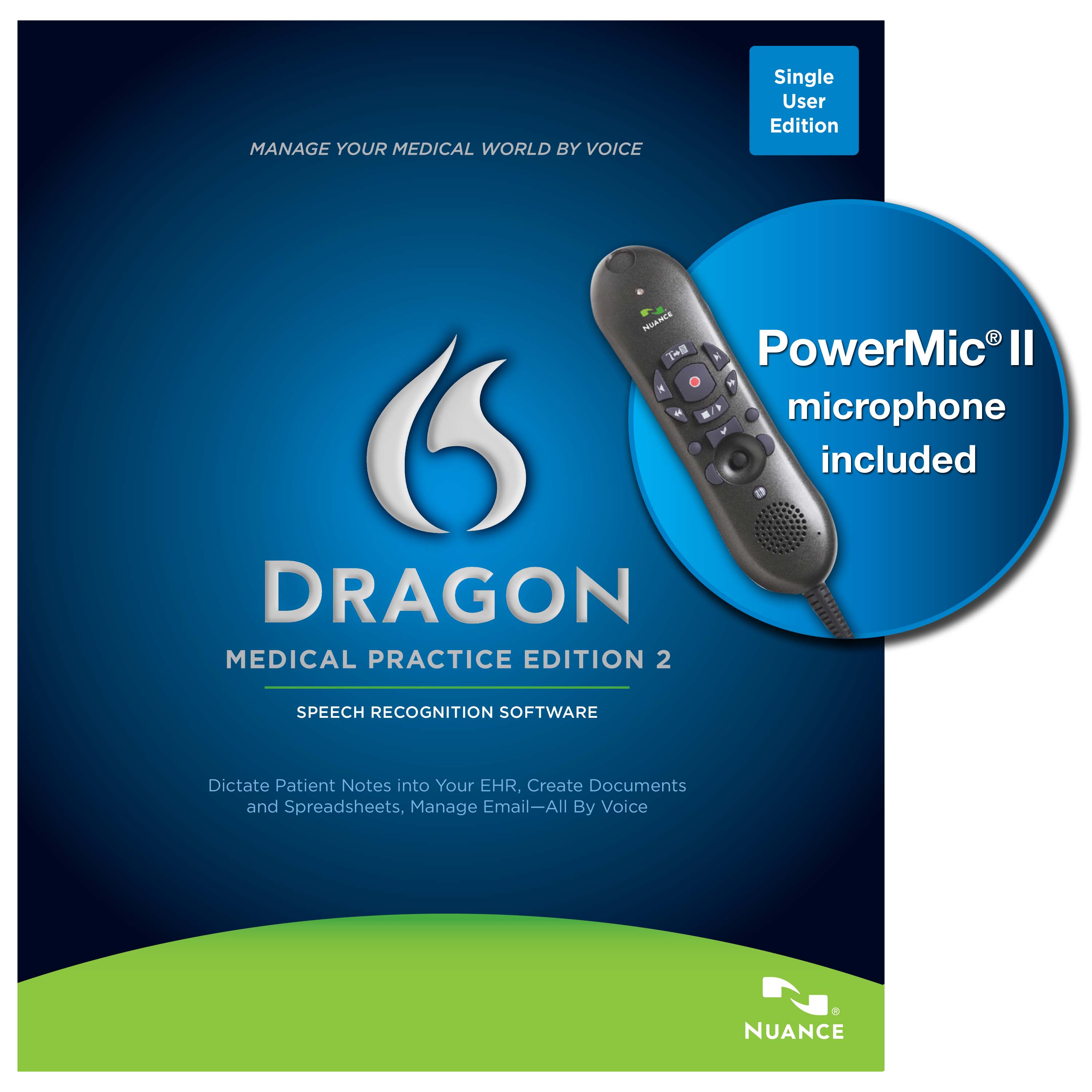 Dragon medical practice edition with powermic ii