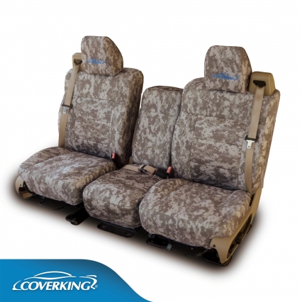 Coverking Custom Seat Covers in digital tan camouflage