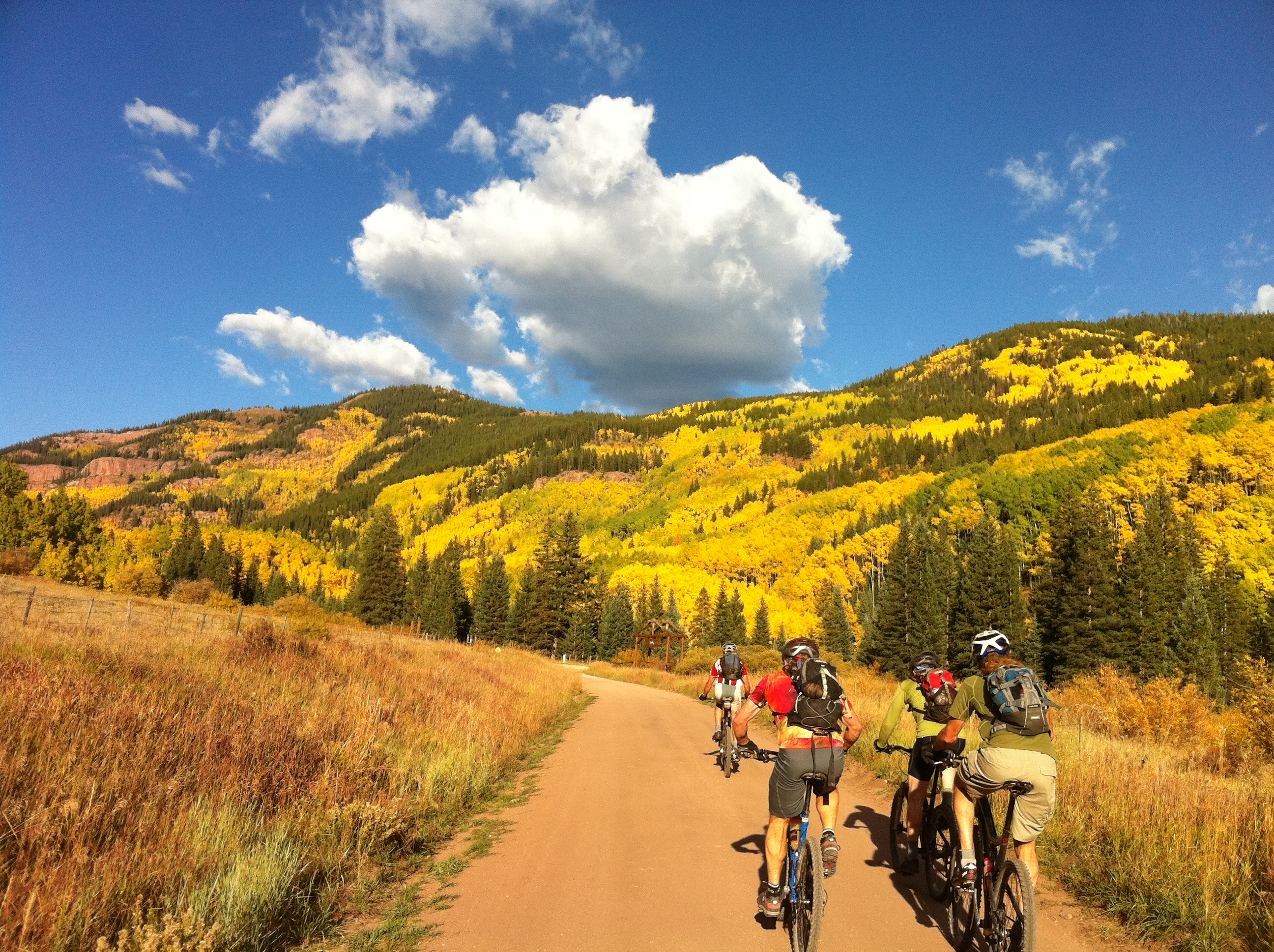 Surrounded by autumn splendor, by Rob Strickland