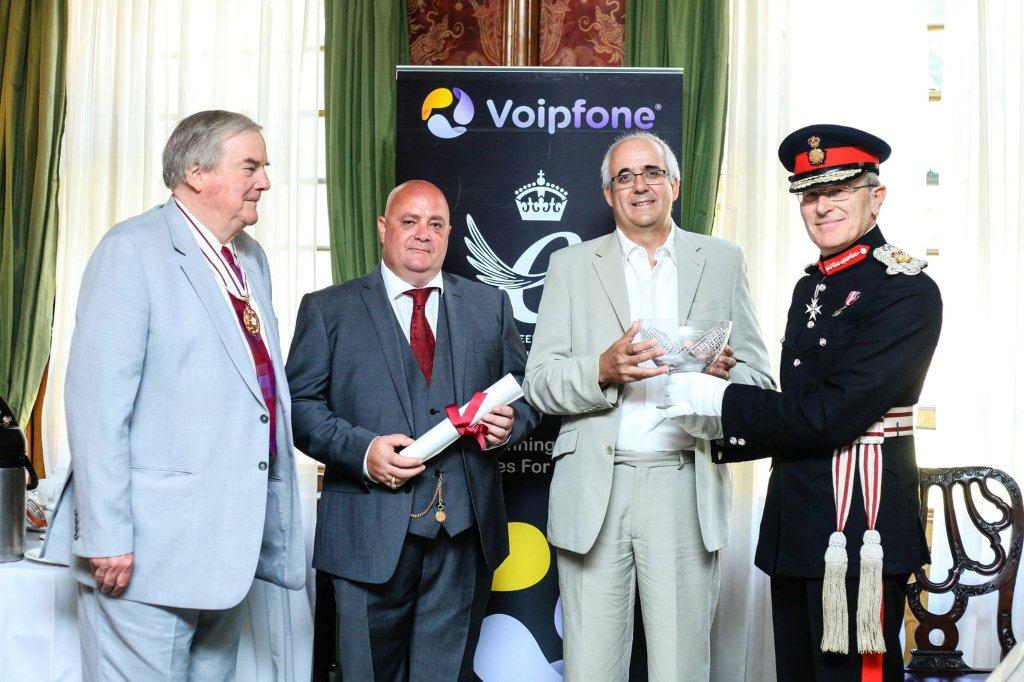 Voipfone's Directors Receive The Queens Award From The Lord Lieutenant.