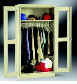 See Through Metal Wardrobe Cabinet