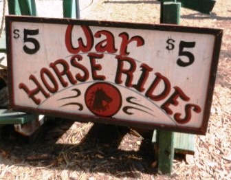 Where can you get a good war horse ride?