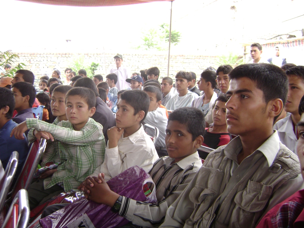 Students at the Karwan Elm Education Center