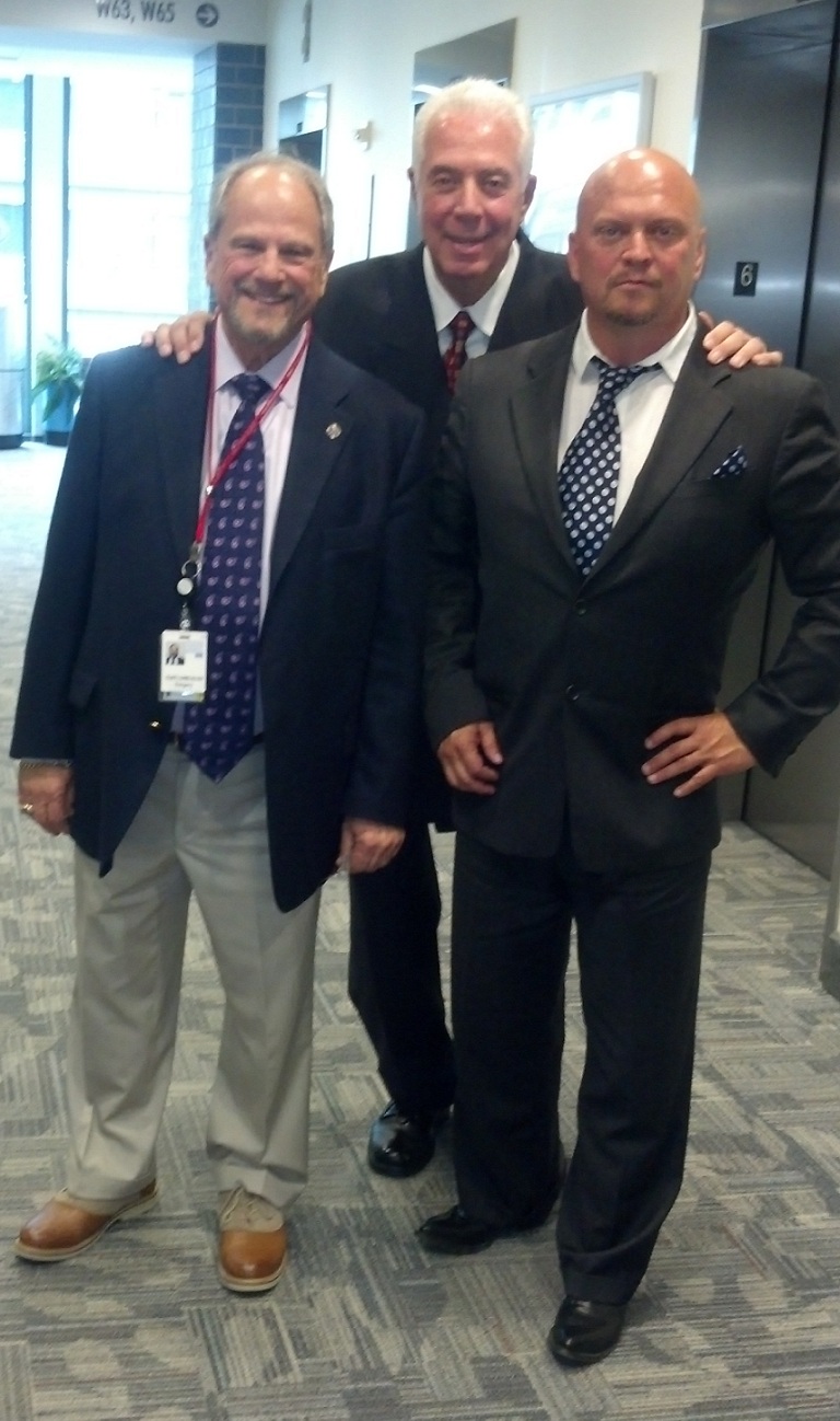 David Gergen and Dr. Elliott Alpher with Congressman Marty Russo