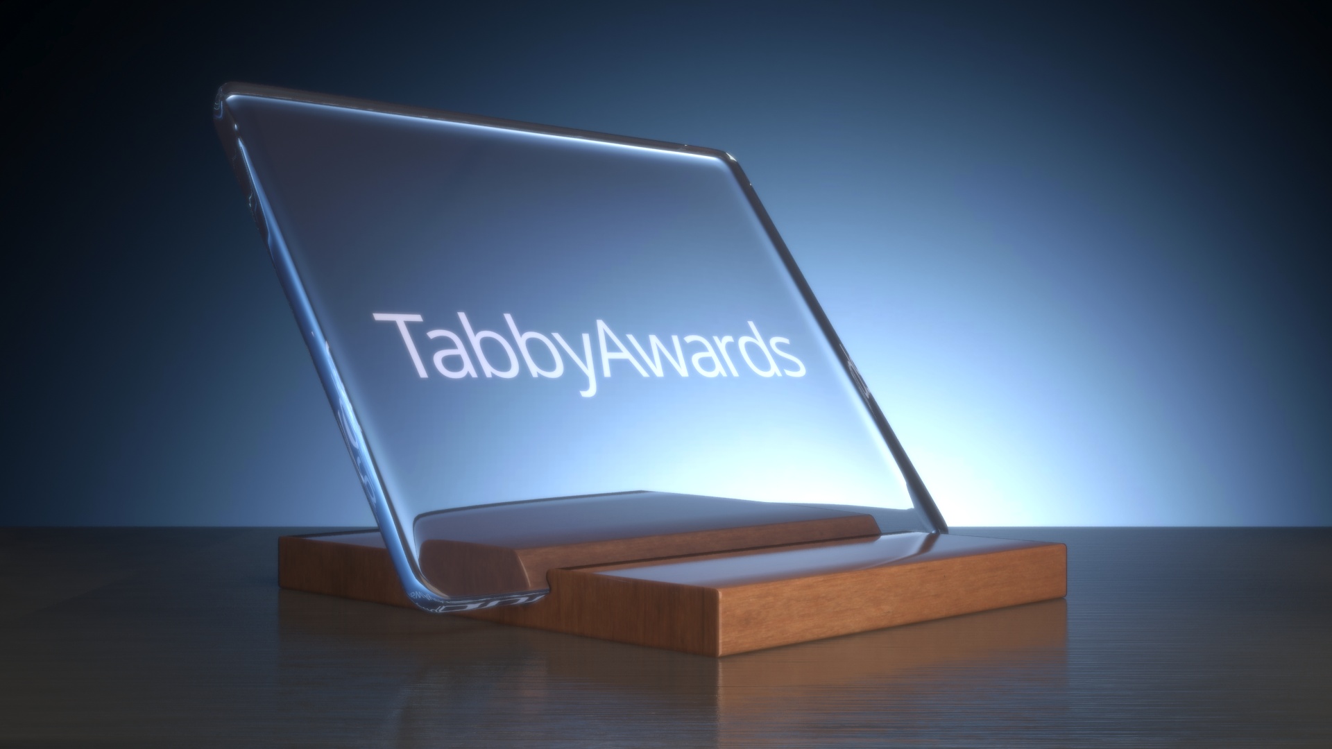The Tabby Awards trophy