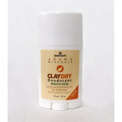 Clay Dry Silk Natural Deodorant - White Pine  (New Scent!)
