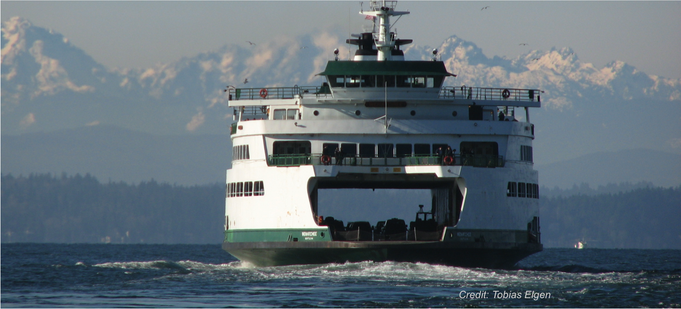 Participants take a ferry to The Clearing's San Juan Island location.