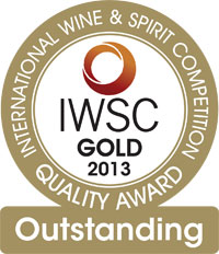 IWSC 2013 Gold Outstanding Medal