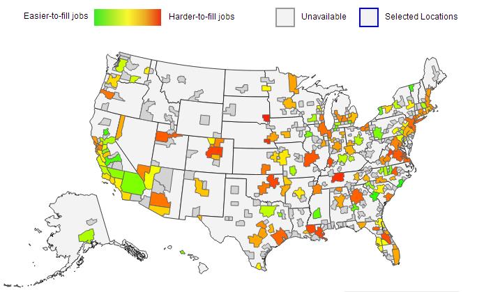 Scientist Hiring Scales in US Metro Areas