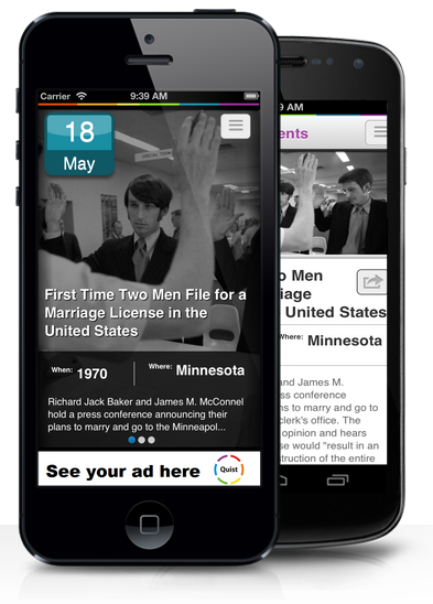 iPhone and Android Phone Screenshot of Quist App