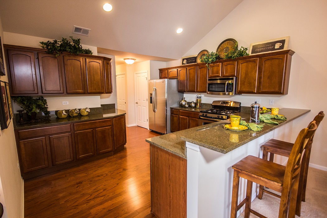 Abbey ranch offers a spacious kitchen design with plenty of cabinet and countertop space