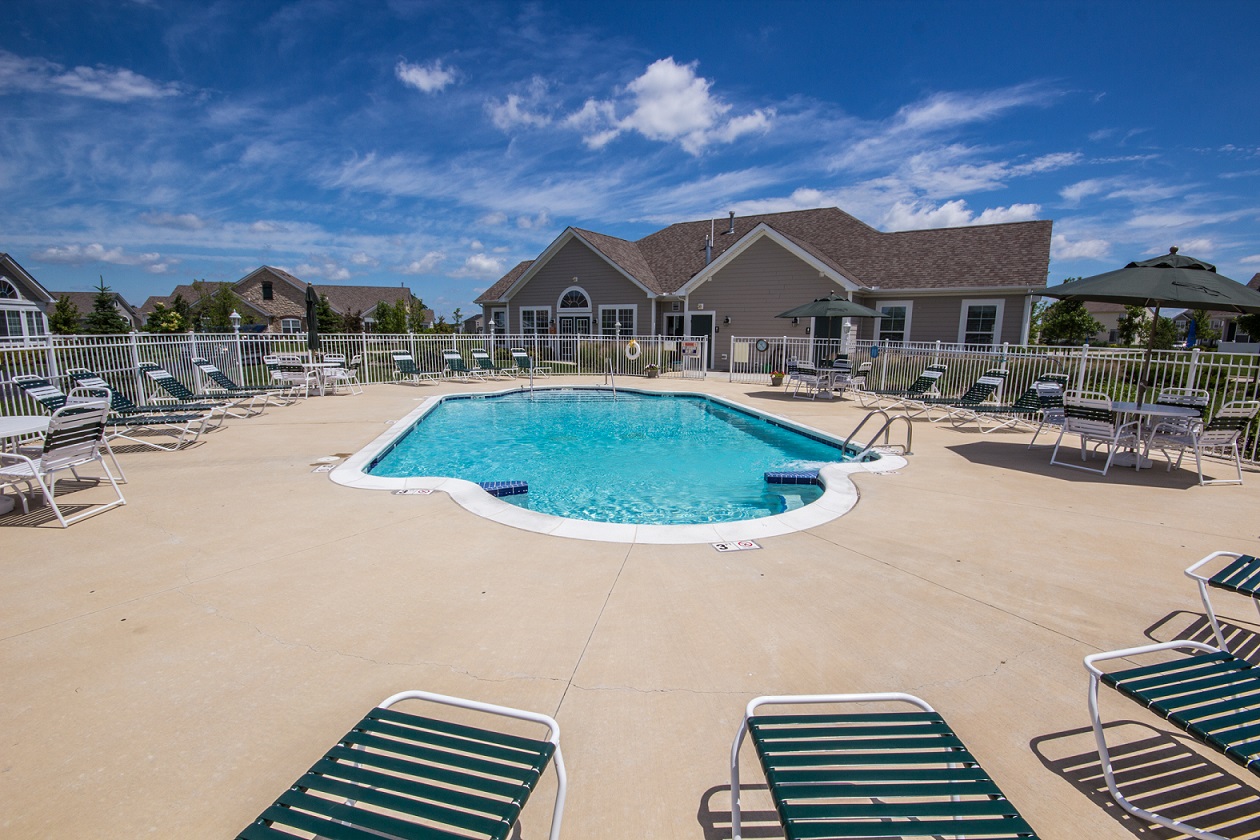 Clubhouse pool available exclusively for residents and guests.