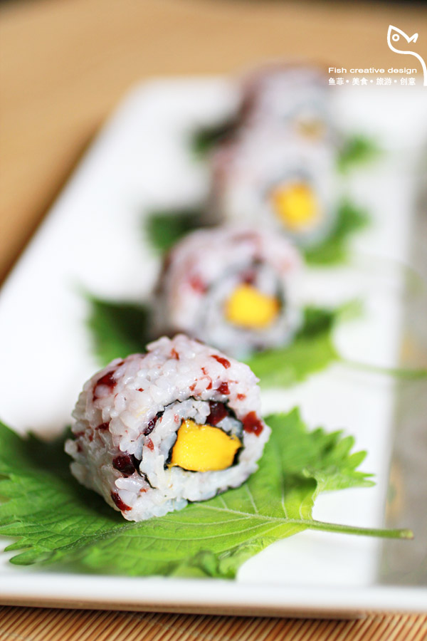 DYI Cranberry Sushi