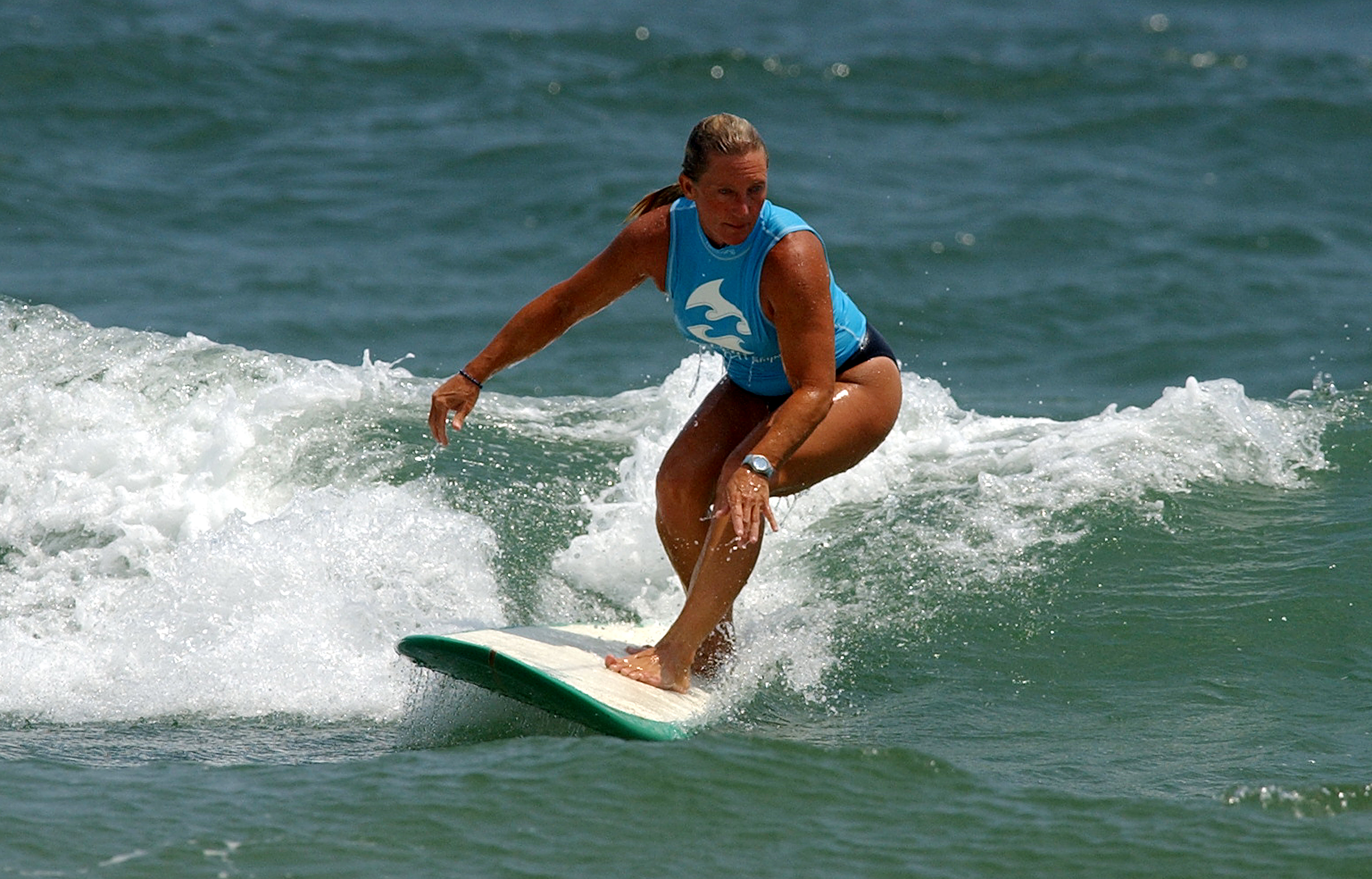 2012 ESA Longboard Champion, Jo Pickett, Co-chair of the Wrightsville Beach Wahine Classic. Photo by Ken Blevins