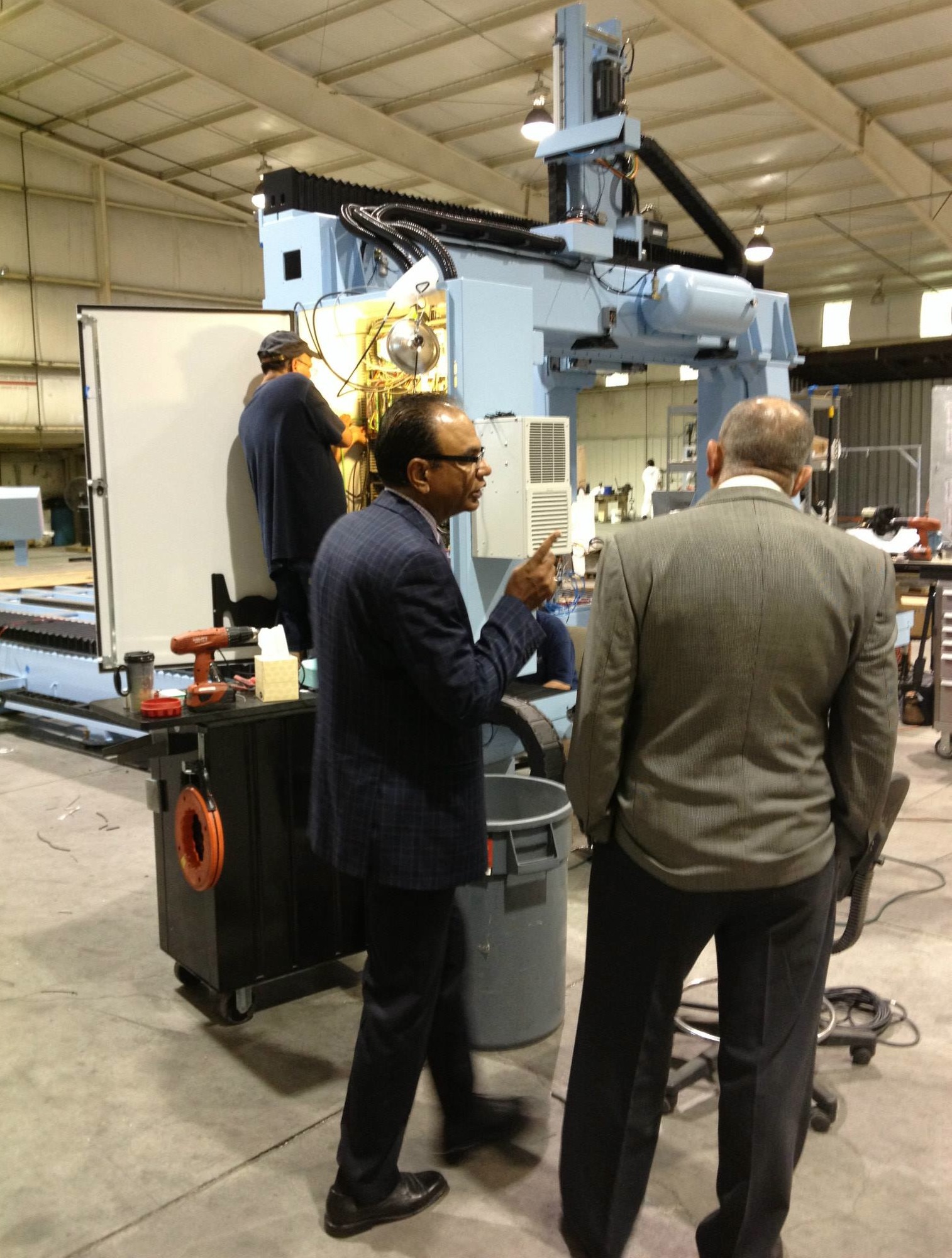 Fagor Automation CEO & North America General Manager visit DMS' expansion plans