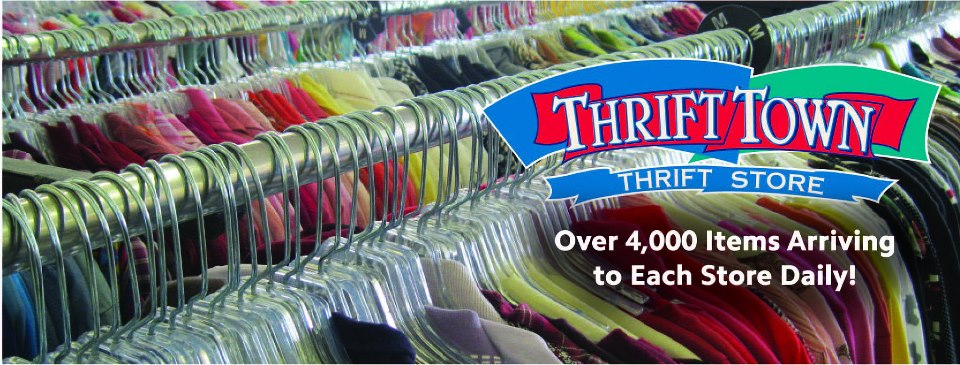 Thrift Town is clean, bright, and organized!
