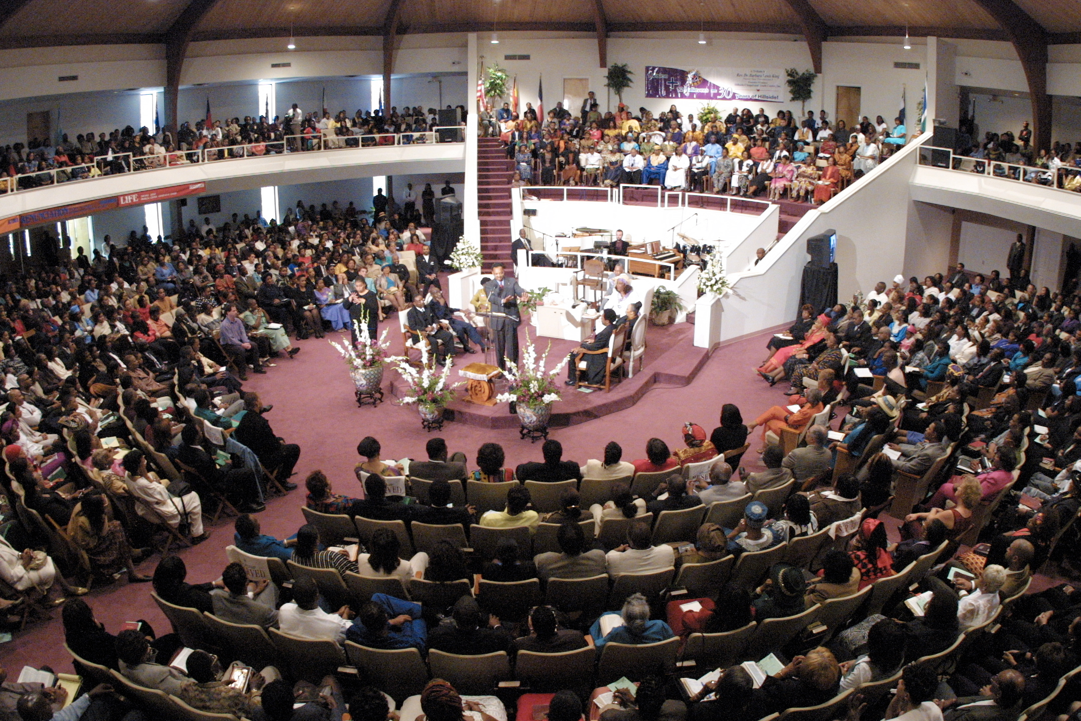 Hillside International Truth Center's famous "Sanctuary-in-the-round."