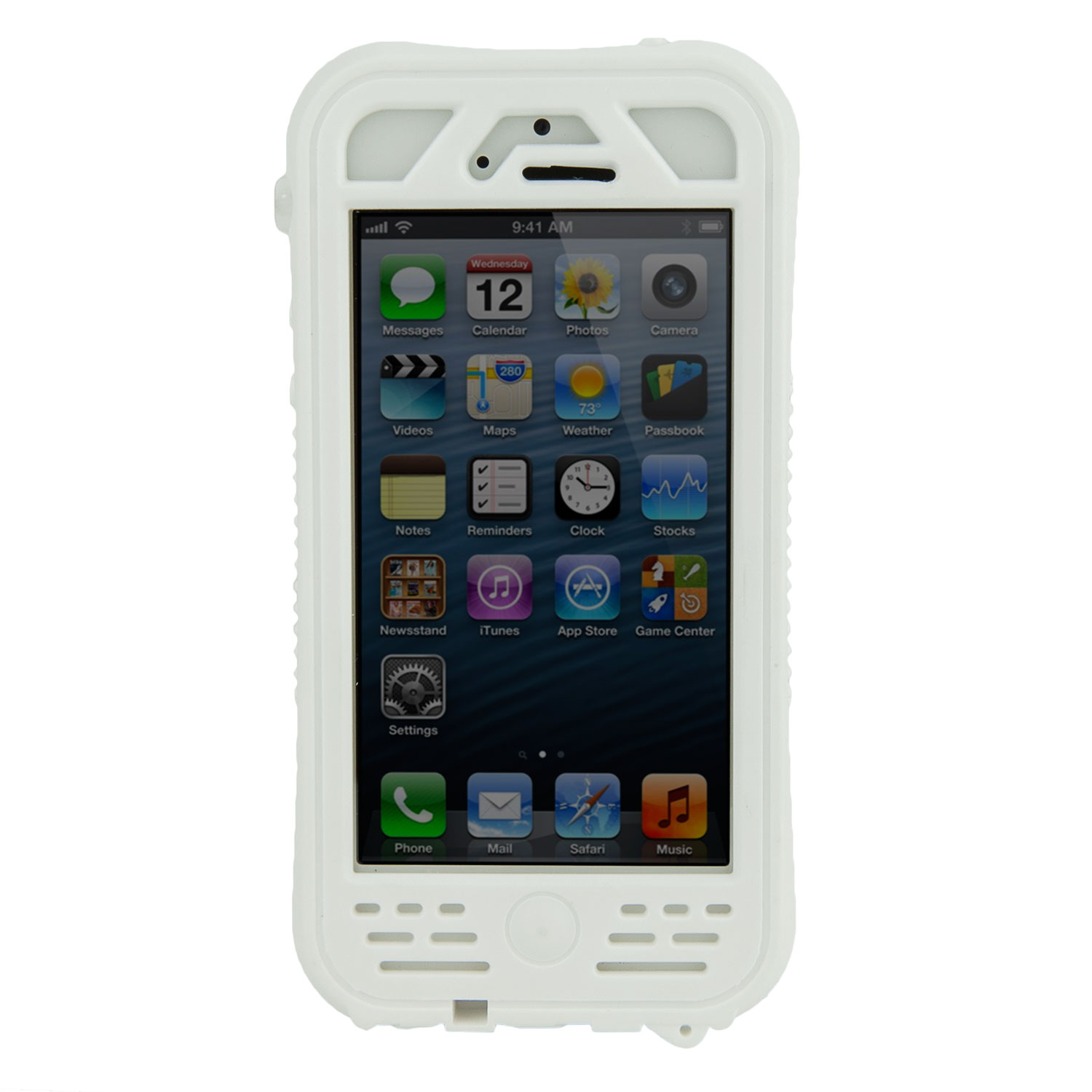 Wetsuit Waterproof Case for iPhone 5 by WaterDawg White