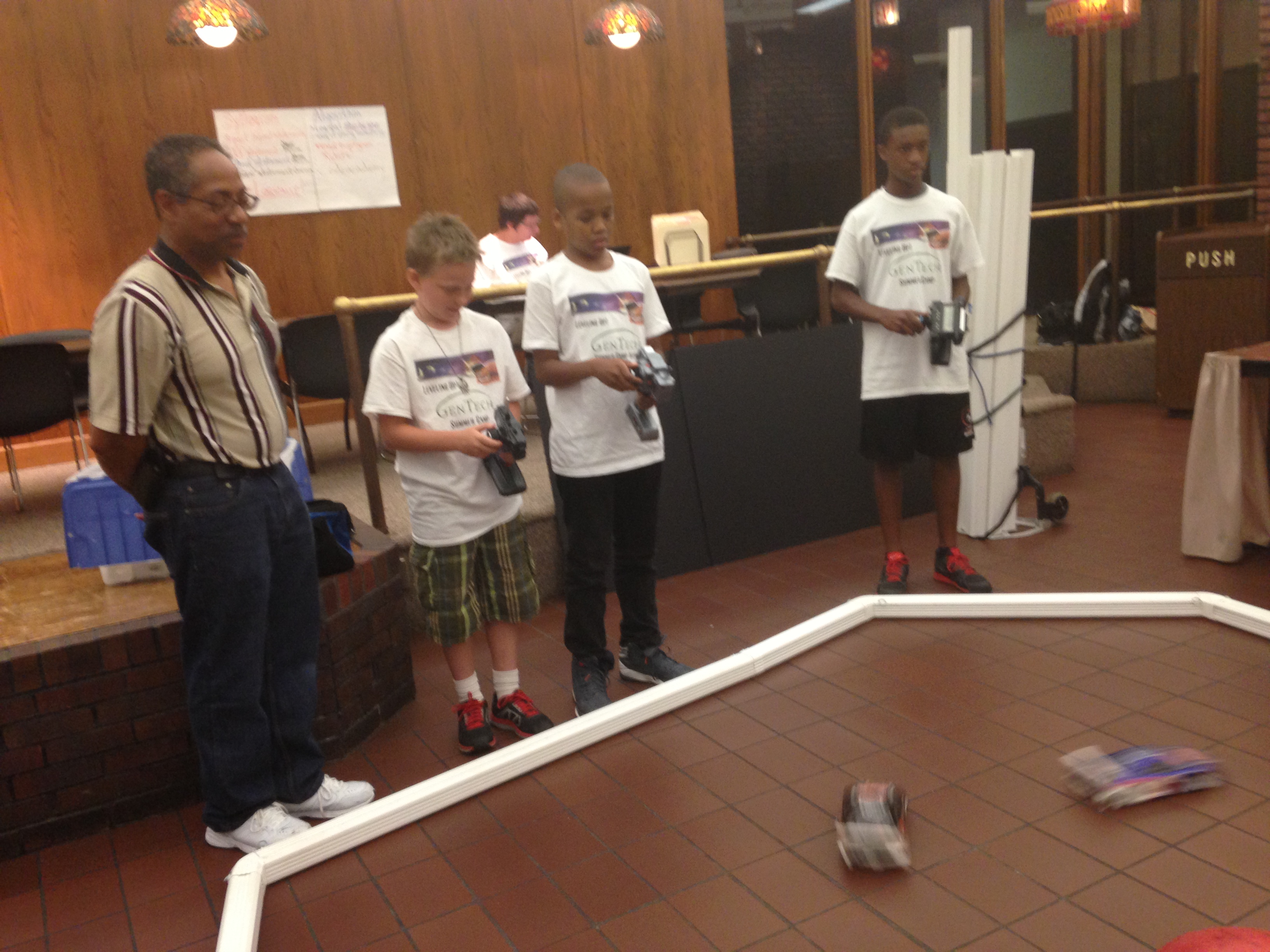 Campers learn aerodynamics through building, programming, and racing Remote Control Cars.