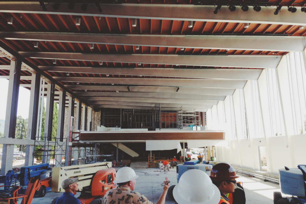 A tour of the Arboretum shows the progression of the construction process, under the supervision of Canon Building.