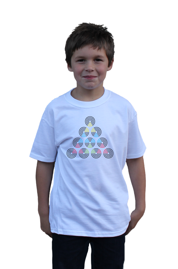 Phantom Triangles Optical Illusion T-Shirt