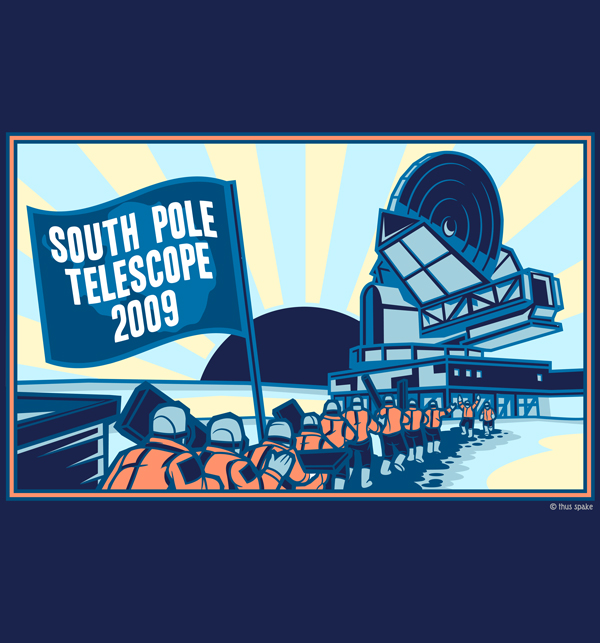 2009 South Pole Telescope Team T-Shirt