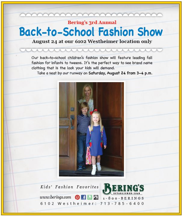 Bering's Hardware Third Annual Back-to-School Fashion Show