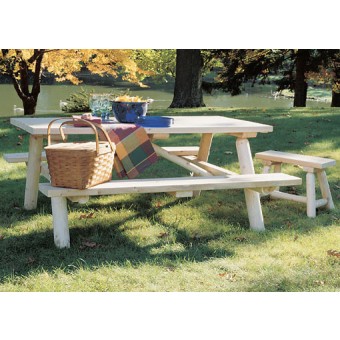 Natural Cedar Picnic Table