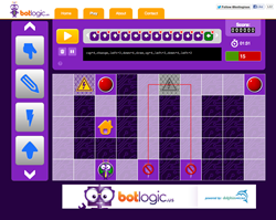 BotLogic.us screenshot; logic games; games for kids; educational games