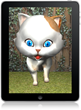 GeriJoy Companion Cat shown on a tablet