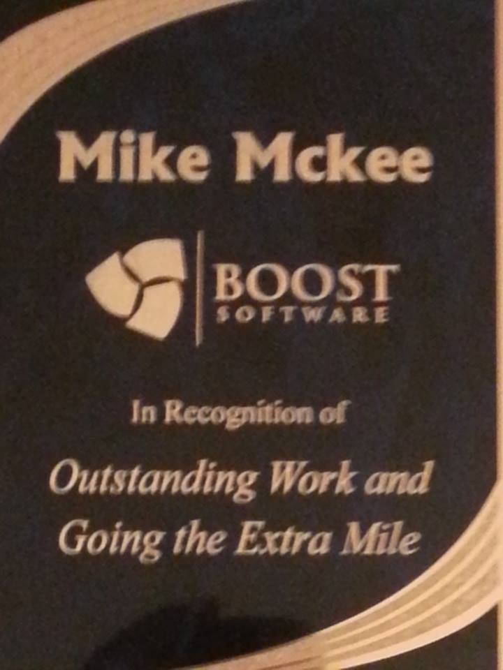 In Recognition of Mike McKee's Outstanding Work and Going the Extra Mile