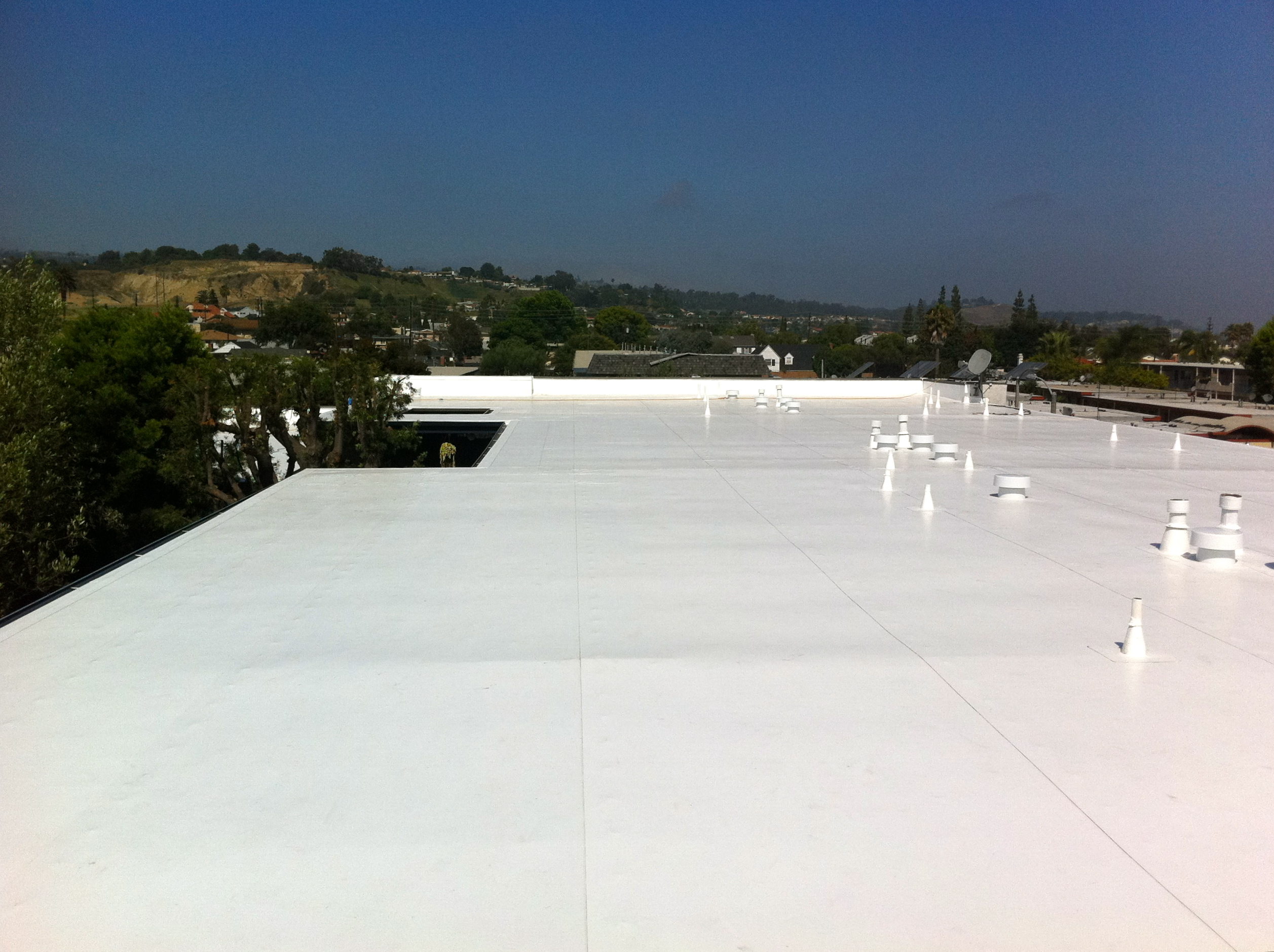 80 Mil IB Roof System installed by Chandler's Roofing on an HOA in Lomita, CA.