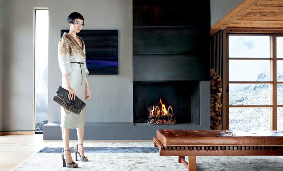 Fei Fei Sun in a Louis Vuitton look from Americana Manhasset