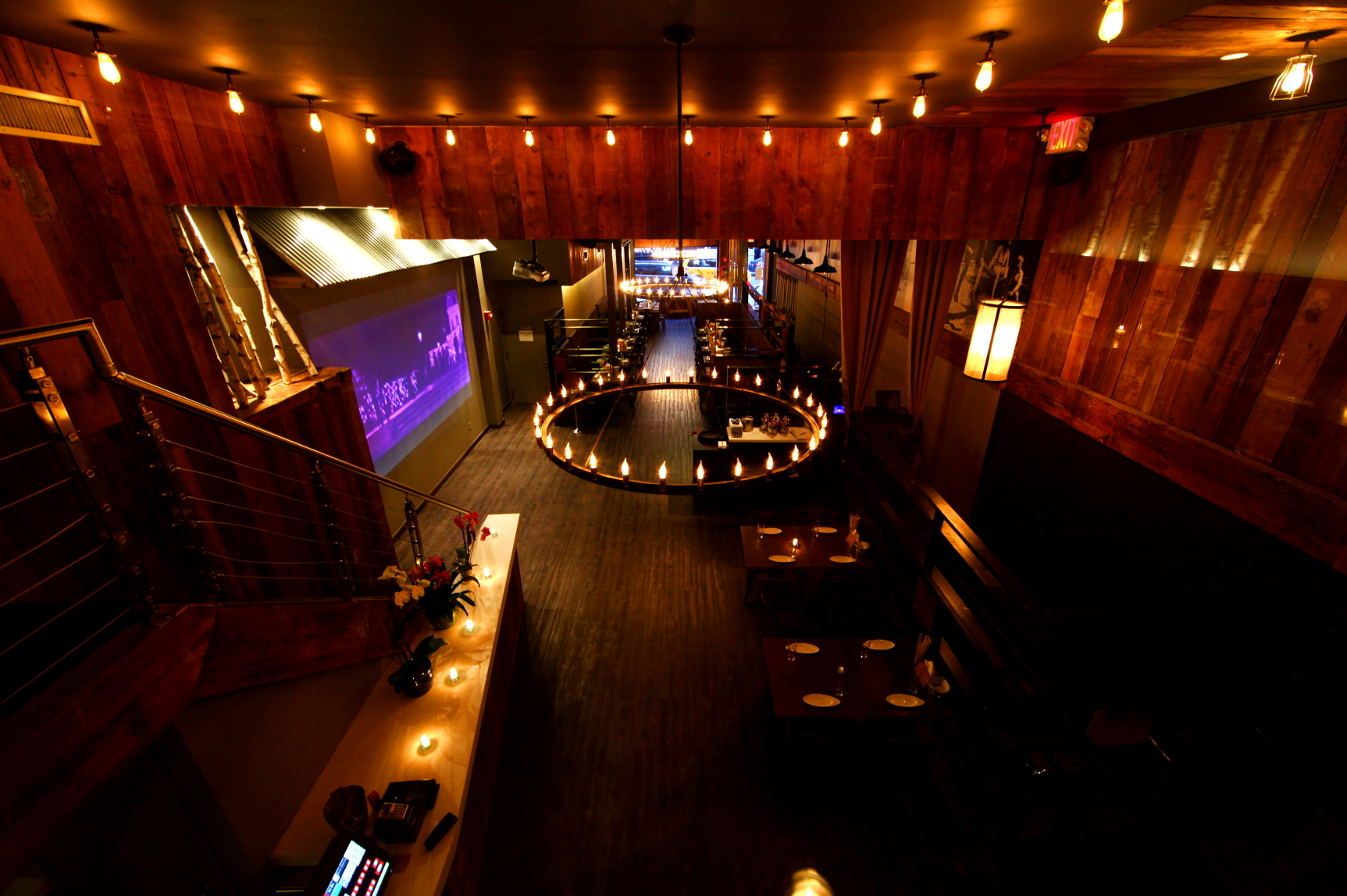 Barn Joo consists of a main restaurant floor, the upstairs Tal Room, and a lower level lounge called Under Verite