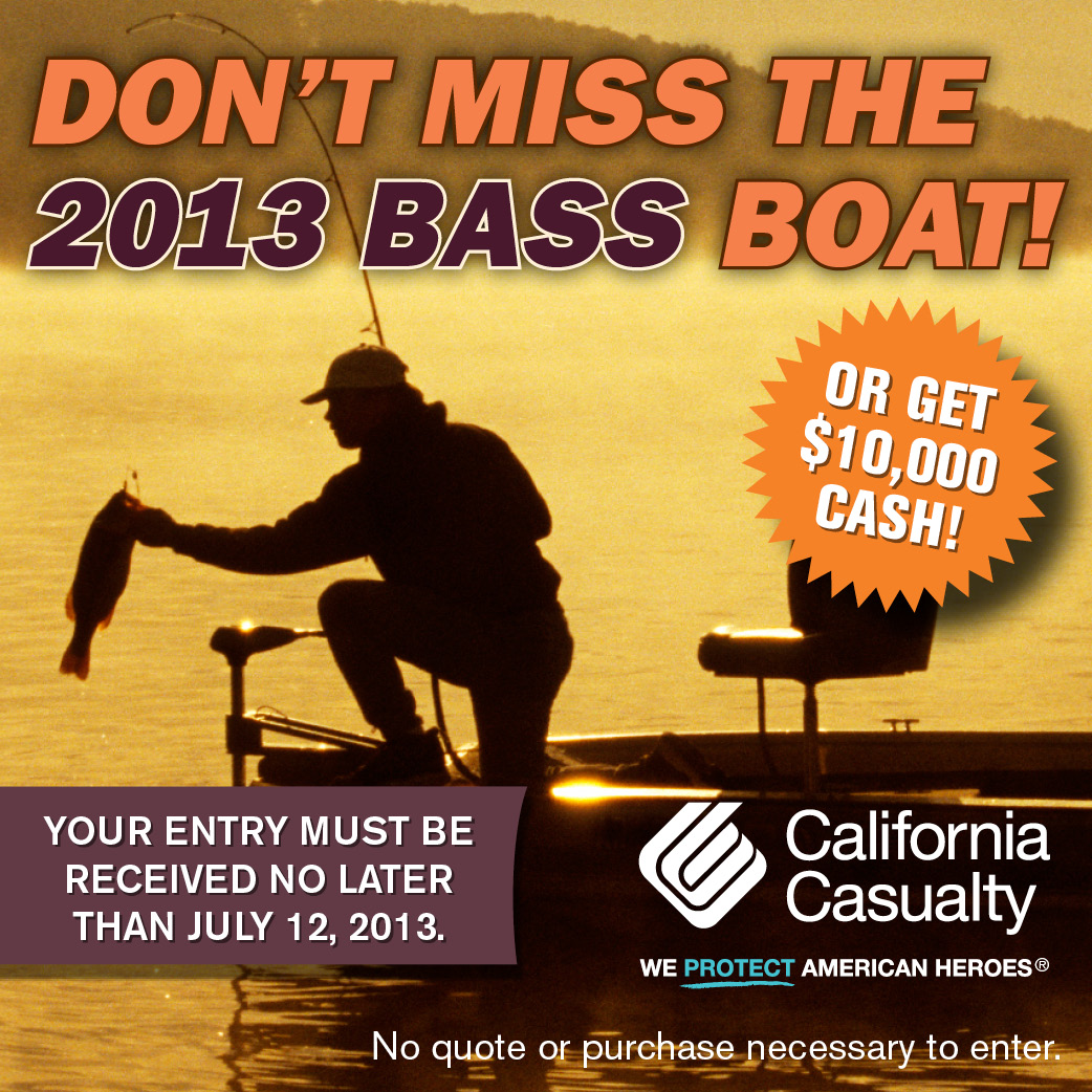California Casualty's Bass Boat Giveaway