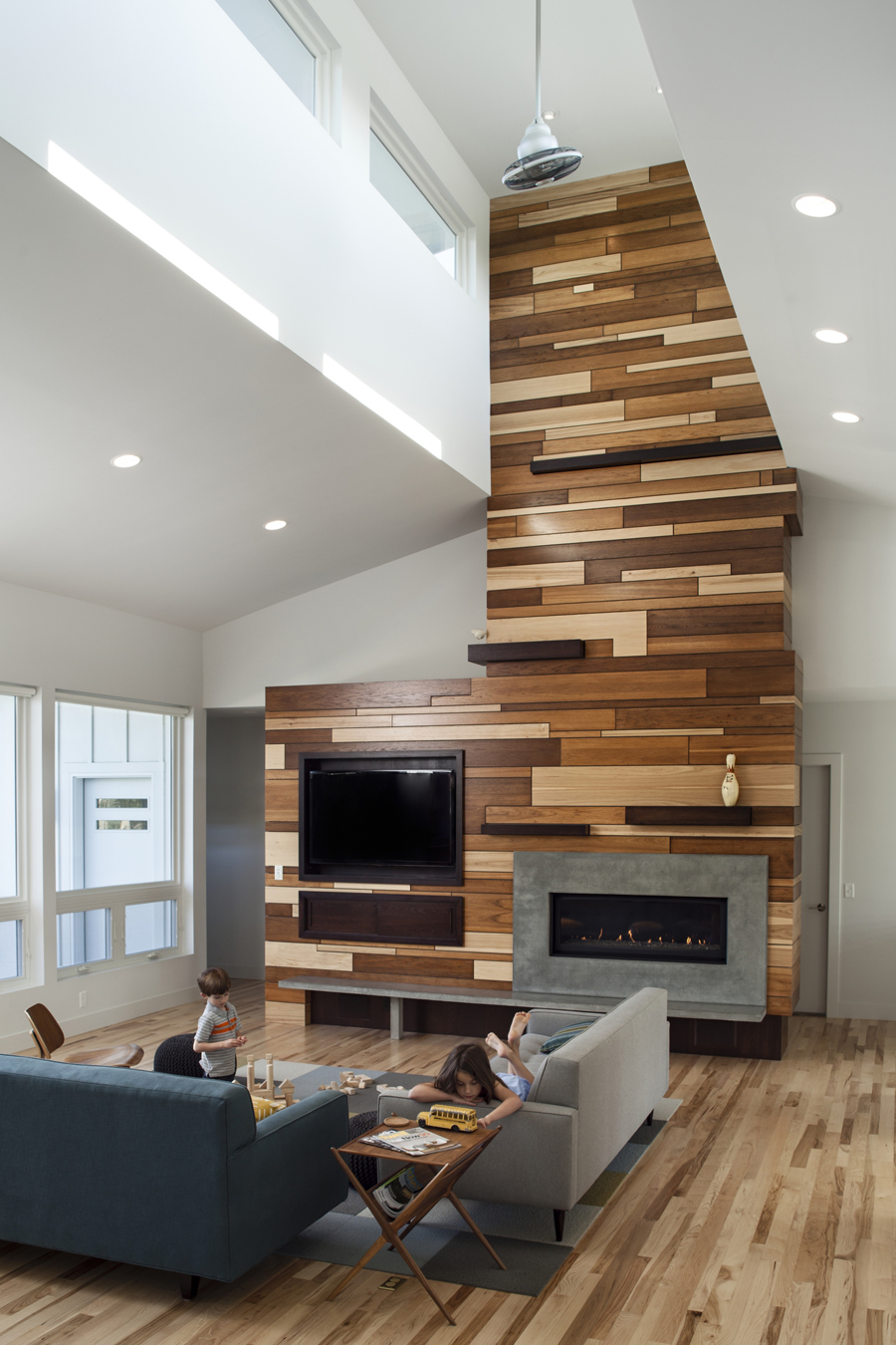 d.KISER design.construct (Omaha, NE) won first place in the Residential Other category in the second annual PureBond® Quality Awards competition for a fireplace/entertainment center design.