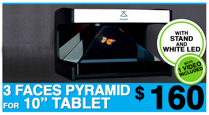 The Holho 3 Faces Pyramid for 10" Tablet