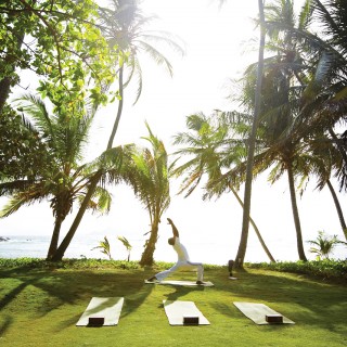 Yoga in the Coconut Grove Garden at Peter Island Resort & Spa