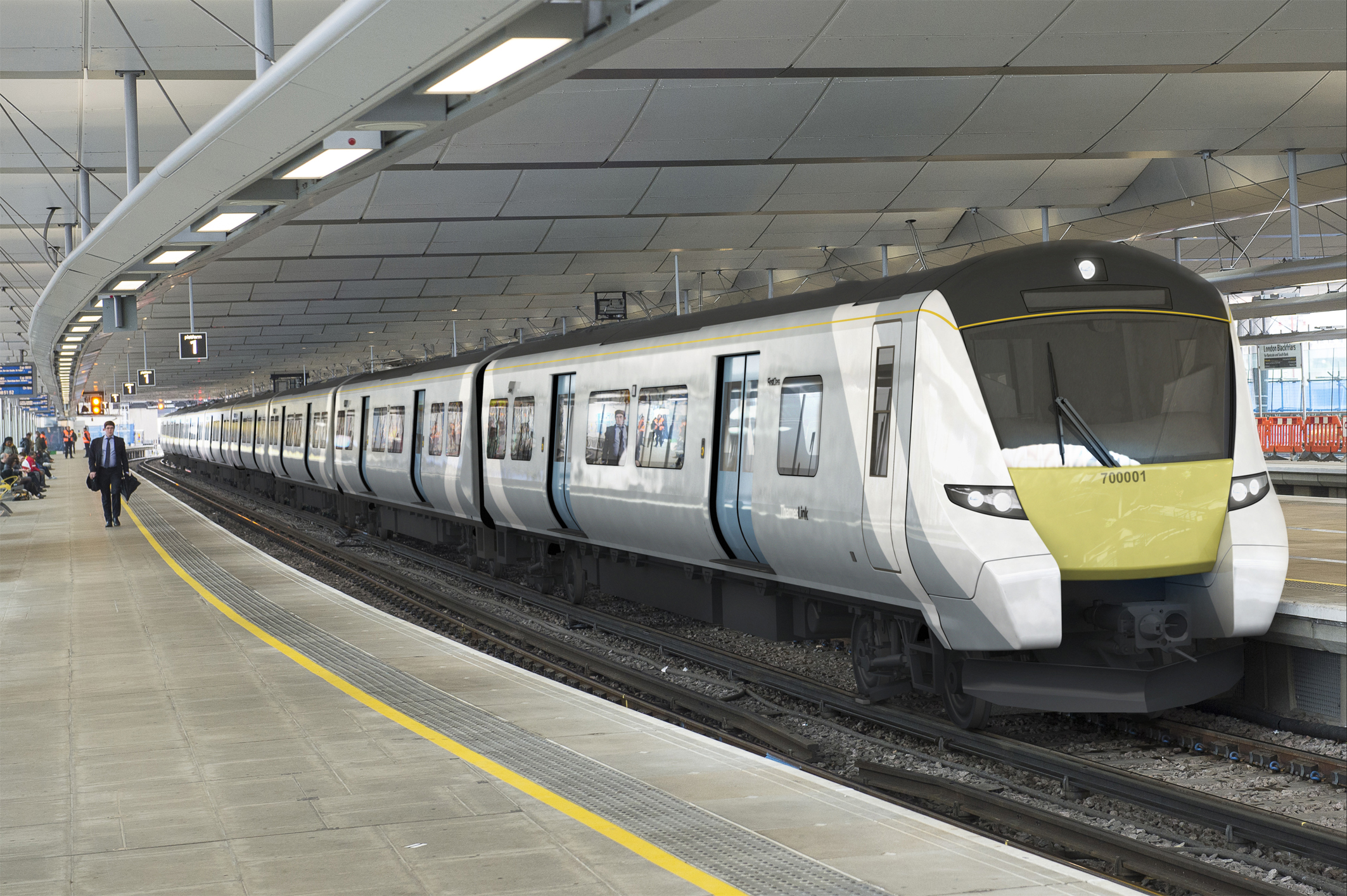 The new Class 700 in its livery