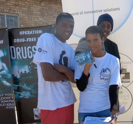 Youth at The Truth About Drugs seminar conducted by the Church of Scientology of Pretoria July 20, 2013, in Shoshunguve, a township in Gauteng, South Africa.