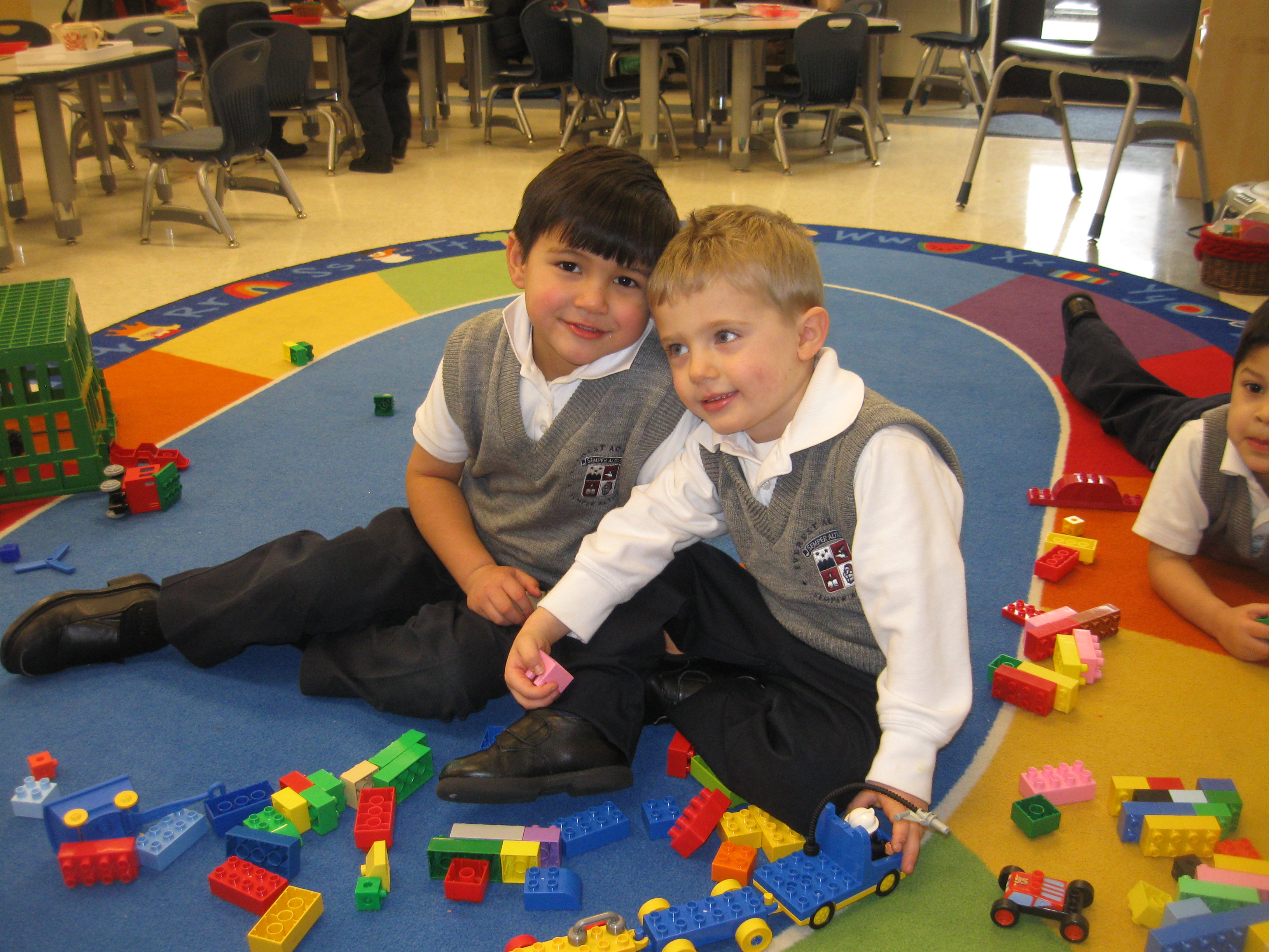 Everest Academy preschoolers enjoy friendship and play