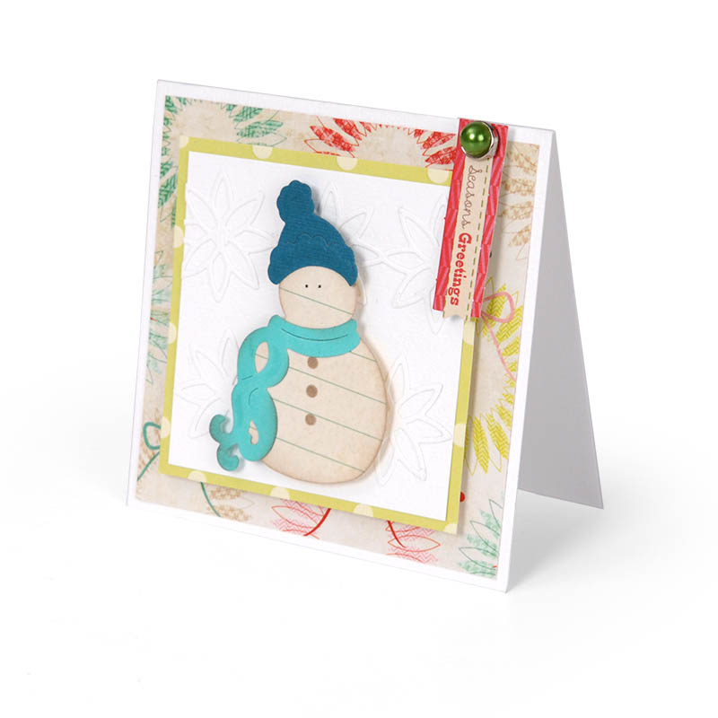 Send personalized holiday cards to loved ones using the Thinlits collection of dies by Sizzix.