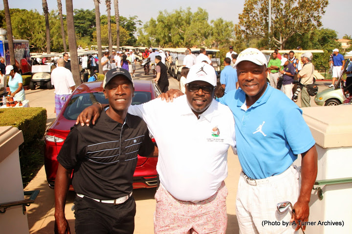 Don Cheadle, Cedric "The Entertainer", and Vince Coleman. Photo by A Turner Archives