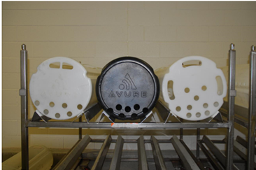 Diameter comparison among Avure original (left), Avure revised (center), ANF (right).