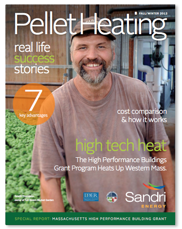 Pellet Heating magazine designed for Sandri Energy