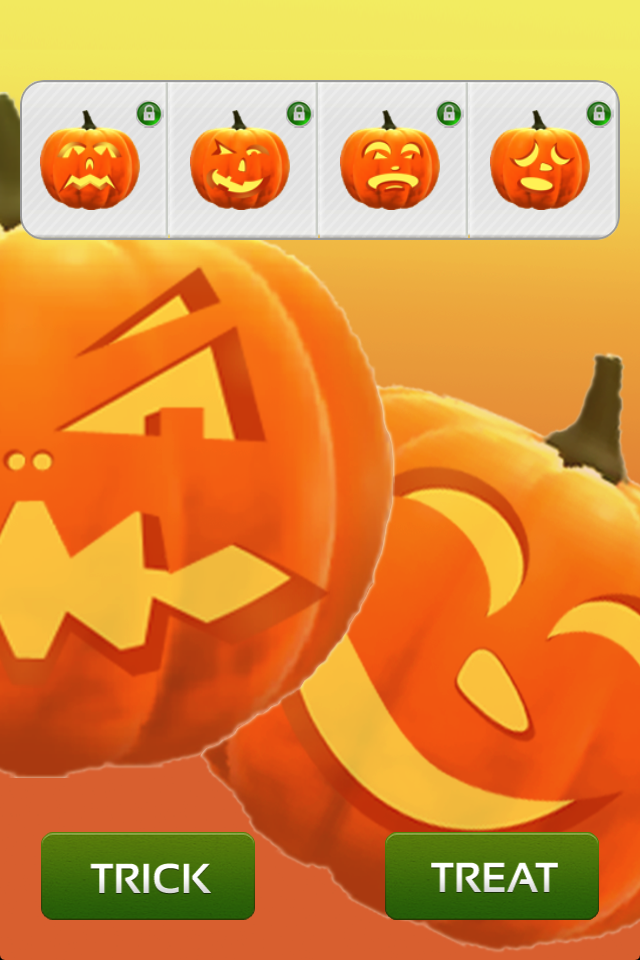 PumpkinFACE app homescreen