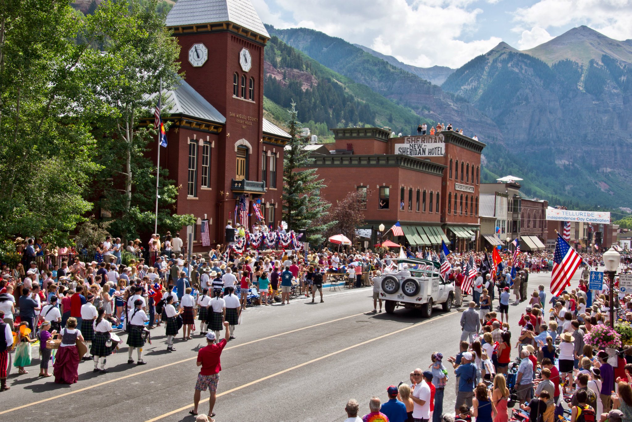 Fourth of July Parade in Downtown Telluride, CO
