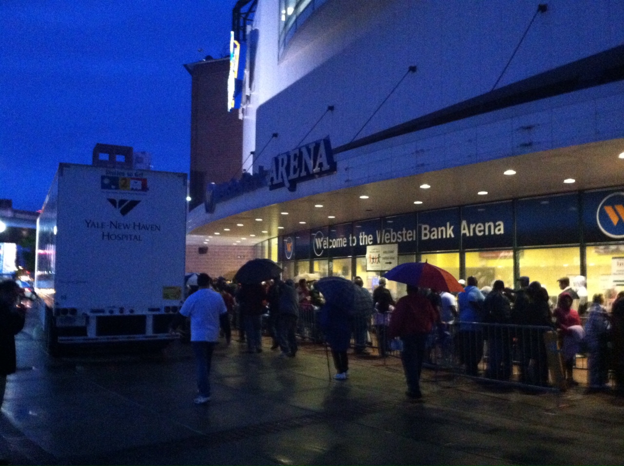 Early Morning Line at the Mission of Mercy's Dental Clinic