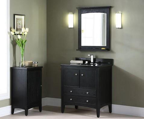 V-KENT-30DK - KENT Bathroom Vanity - 30" Brown Ebony - Xylem