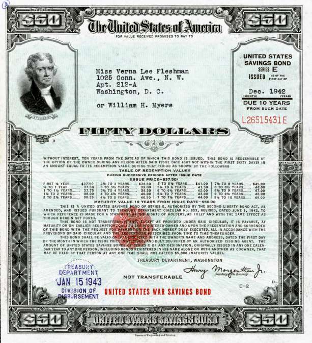 U.S. War Savings Bond